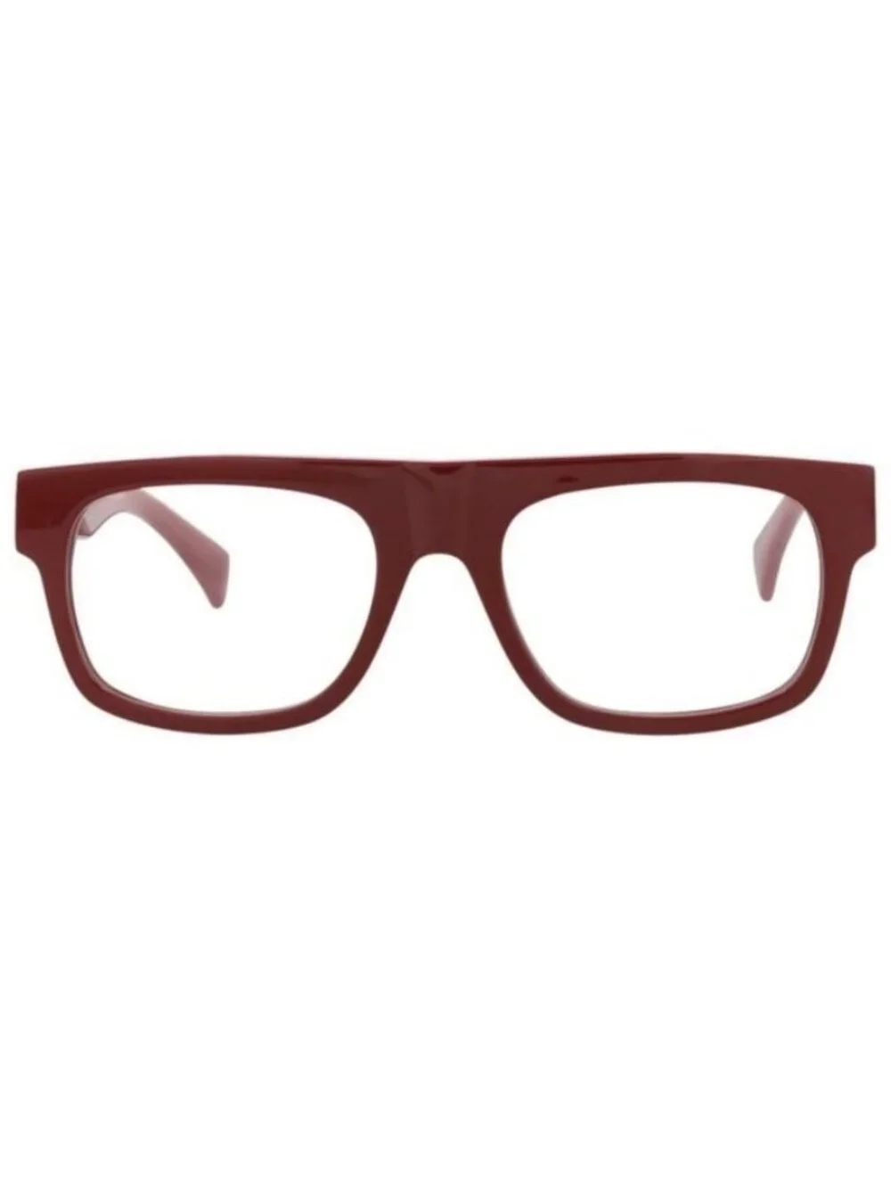 New Gucci Mens Square/Rectangle Burgundy Burgundy Transparent Fashion Designer E